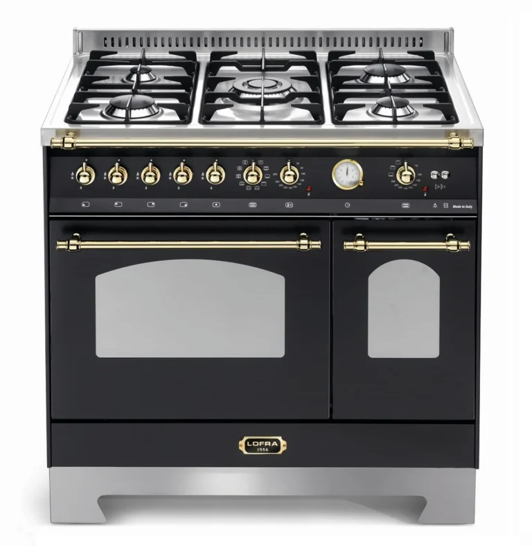 Fogão LOFRA Dolcevita RNMD96MFTE/CI preto fosco de 90 cm.