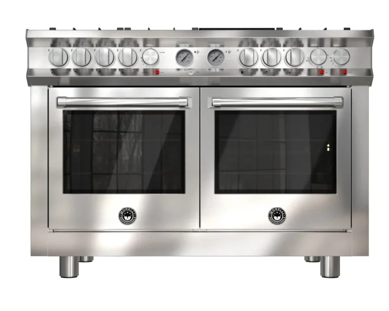 Fogão Morelli Gourmet Magna 1200 em aço inox, vista frontal