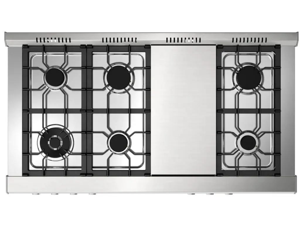 Magna 1200 — mesa com queimadores e chapa bistequeira