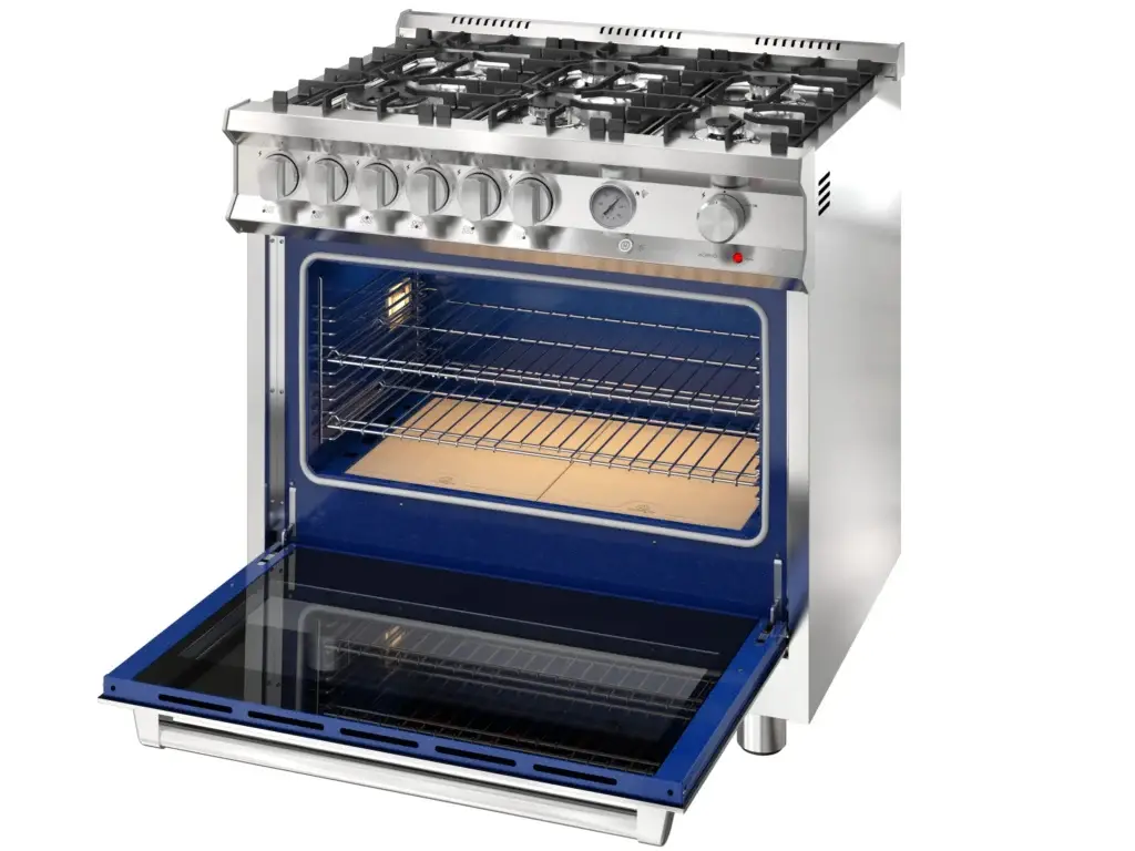 Magna 900 — perspectiva com forno aberto