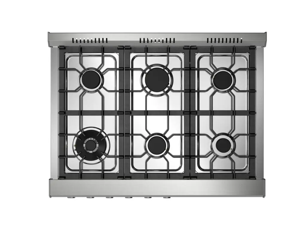 Magna 900 — mesa com queimadores Sabaf e grades de ferro fundido