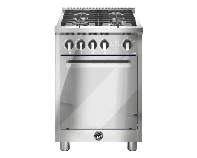 Fogão Morelli Zafira Evo 600 em aço inox, vista frontal