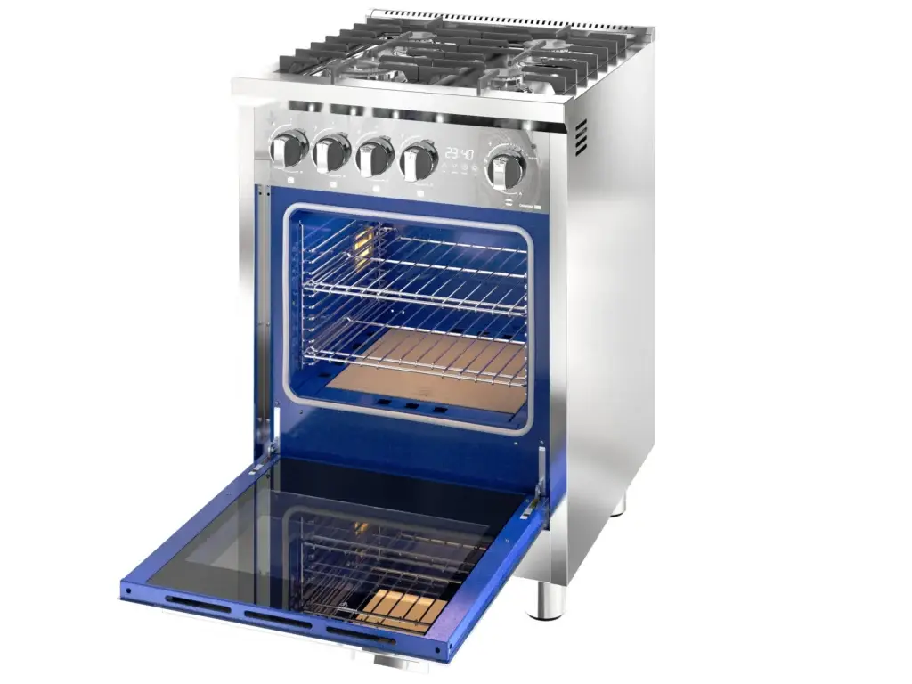 Zafira Evo 600 — perspectiva com forno aberto